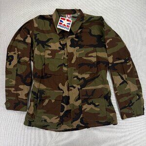 Propper BDU Top 4-Pocket Woodland Camouflage Ripstop Cotton Size XL Long NWT